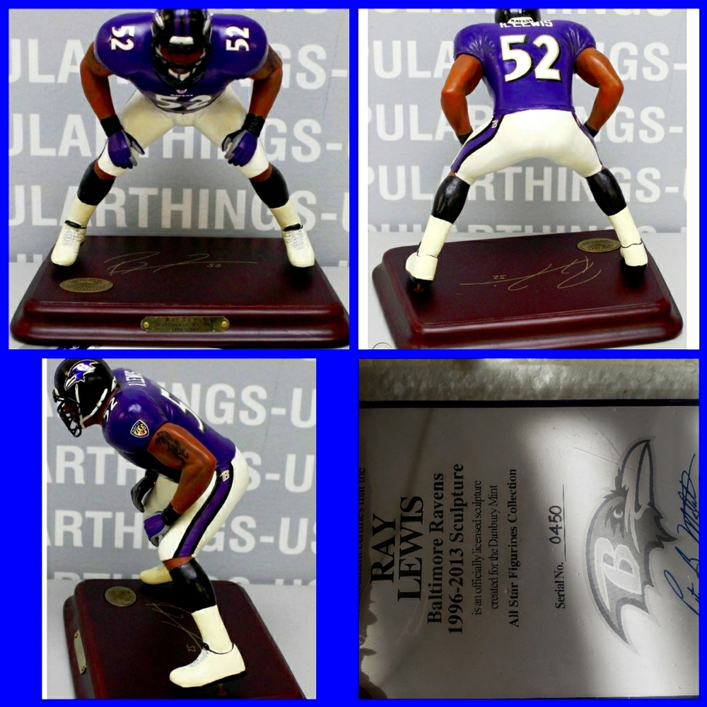 Ravens Ray Lewis Danbury Mint All Star Figurine